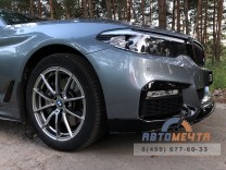 Сплиттер BMW 5-series (G30) в стиле M-Performance (ЧЕРНЫЙ ЛАК, OEM 51192414137 и 51192414139) -11